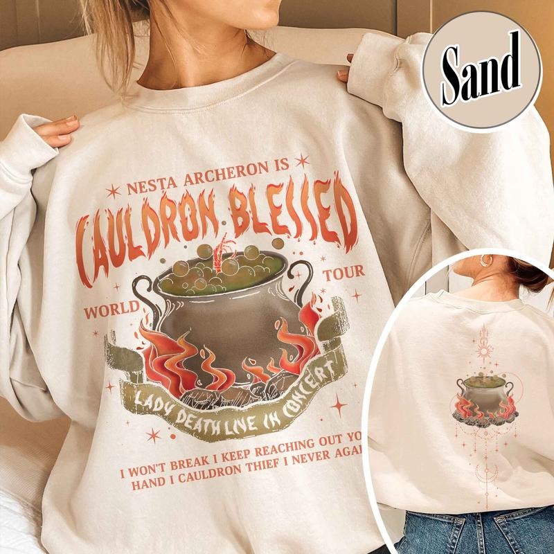 Nesta Archeron Sweatshirt, Cauldron Blessed Shirt,Nesta Archeron Cauldron Blessed,Nesta Archeron Gifts, Acosf Shirt,Lady...