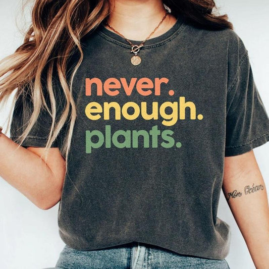 Never Enough Plants Shirt, Retro Plant Mom Shirt, Plant Lady Shirt, Gardener Shirt, Indoor Plant Life, Plant Mama Shirt,...