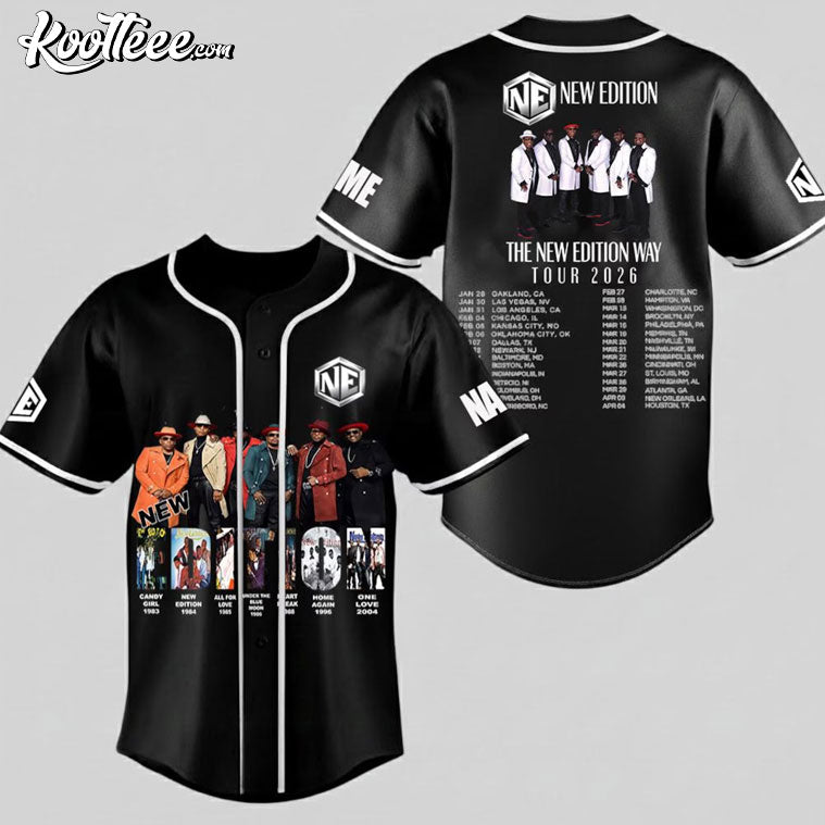 New Edition Way Tour 2026 Personalized Baseball Jersey