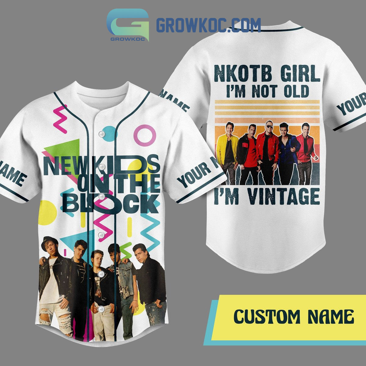 New Kids On The Block I’m Not Old I’m Vintage Personalized Baseball Jersey