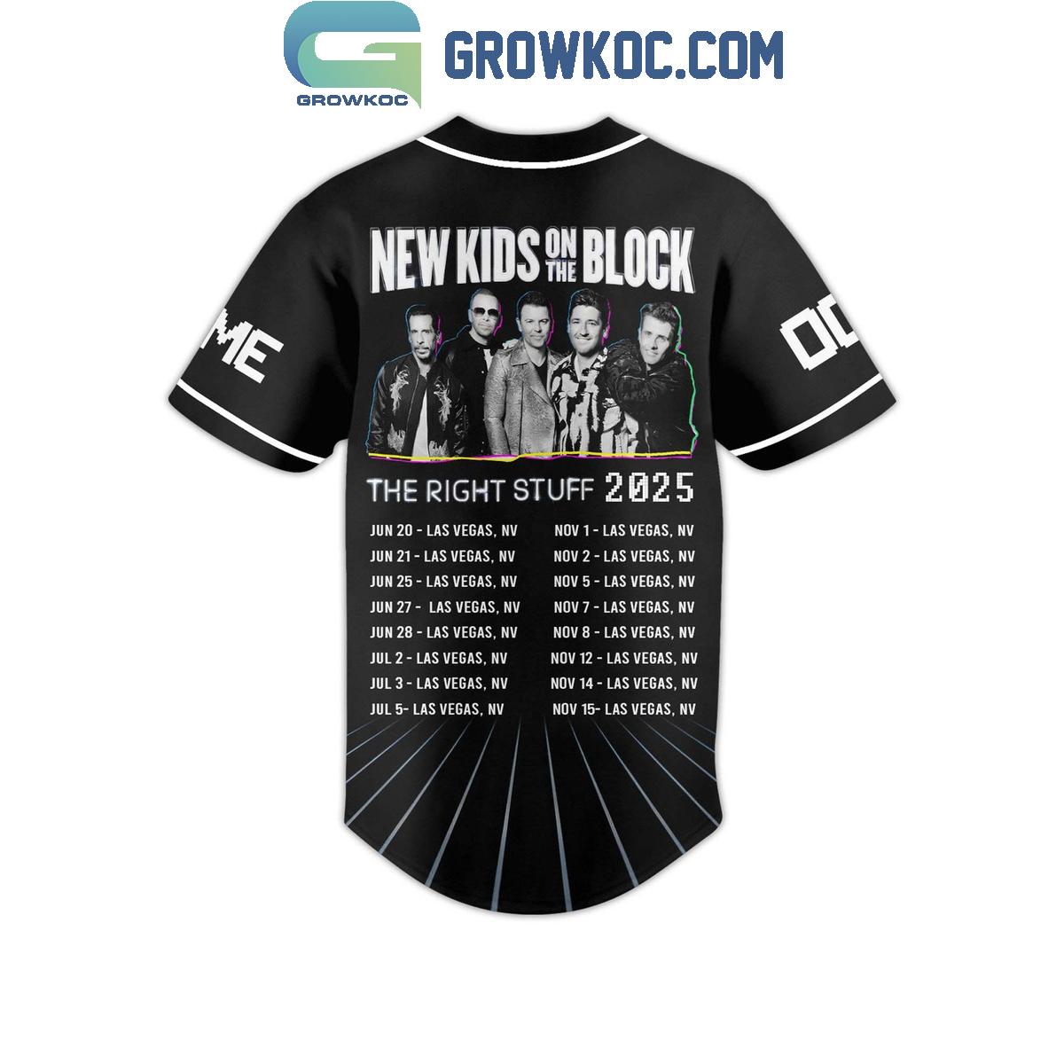 New Kids On The Block The Right Stuff 2025 Personalized Baseball Jersey