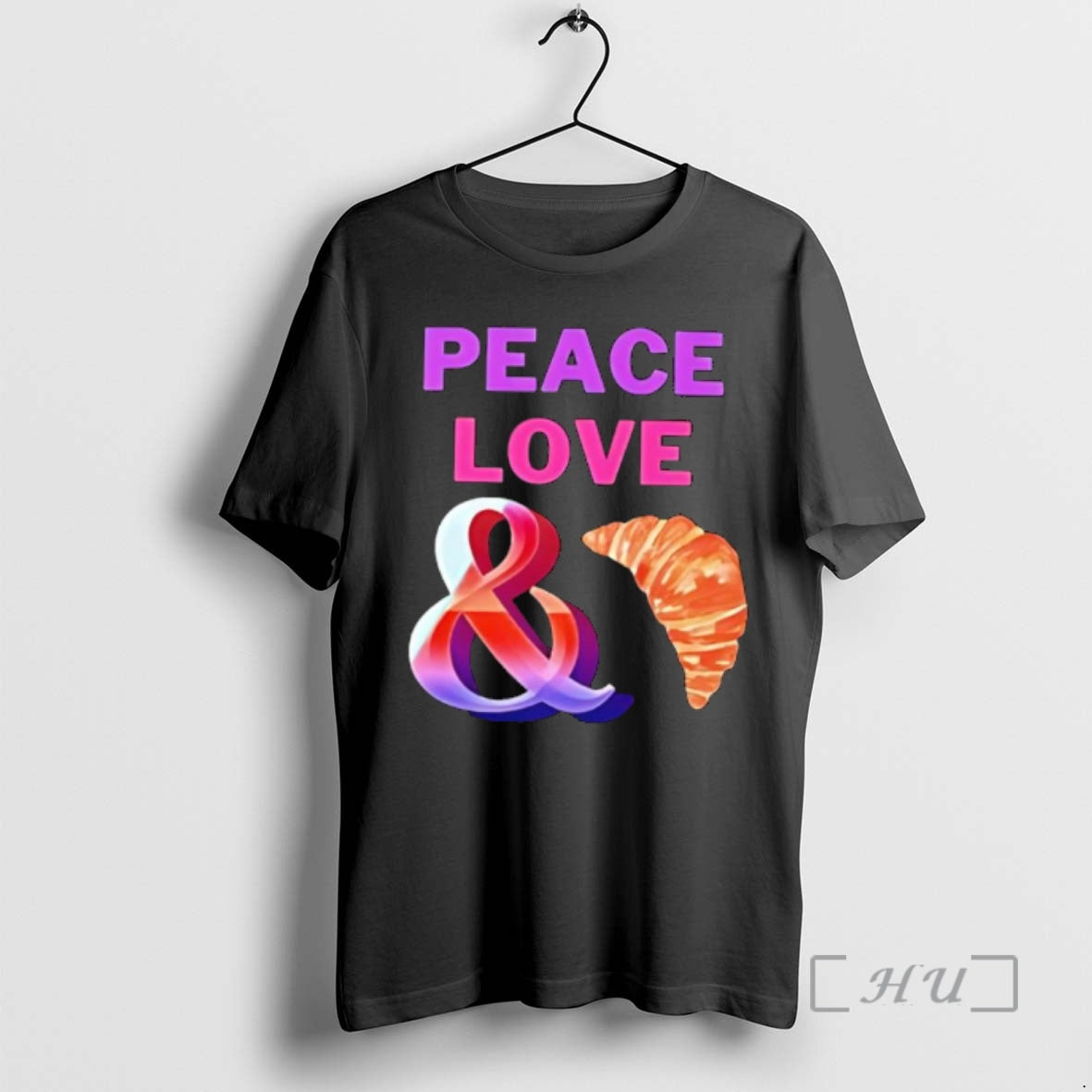 New Peace Love And Croissants T-Shirts, Hoodie, Sweatshirt | WearSparks.com