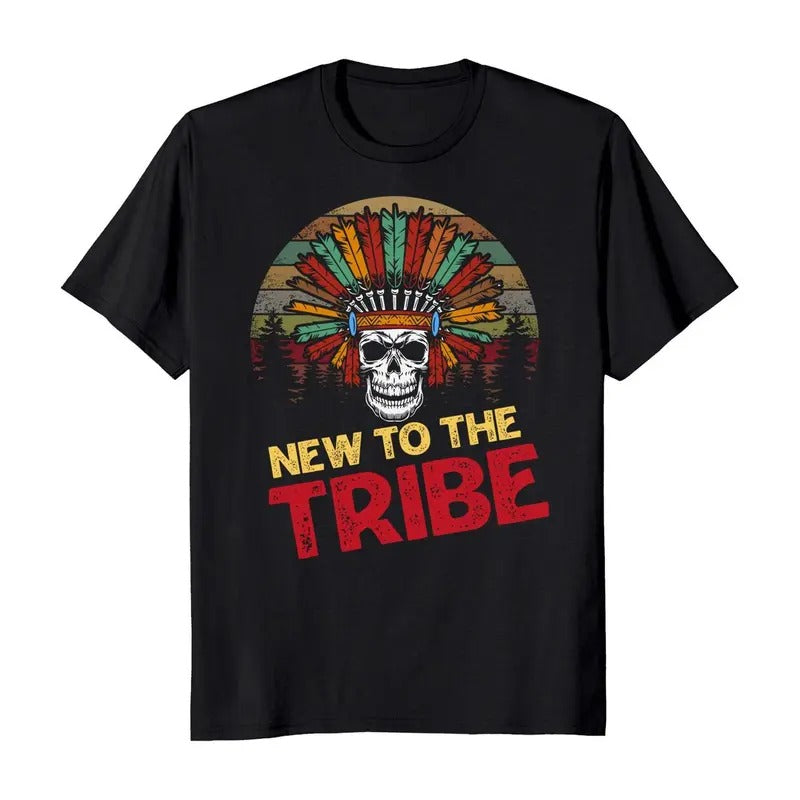 New To The Tribe Native American Men's T-Shirt Crewneck Casual Hoodie, Sweatshirt | WearSparks.com
