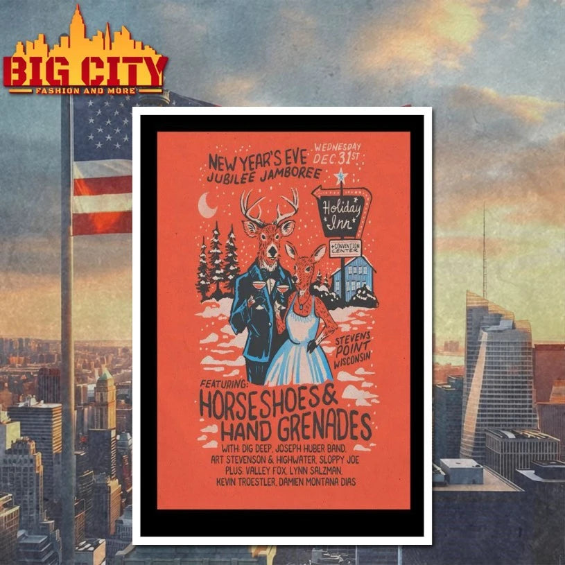New Year’s Eve Jubilee Jamboree Ft Horseshoes And Hand Grenades Dec 31 2025 In Stevens Point WI Poster shirt