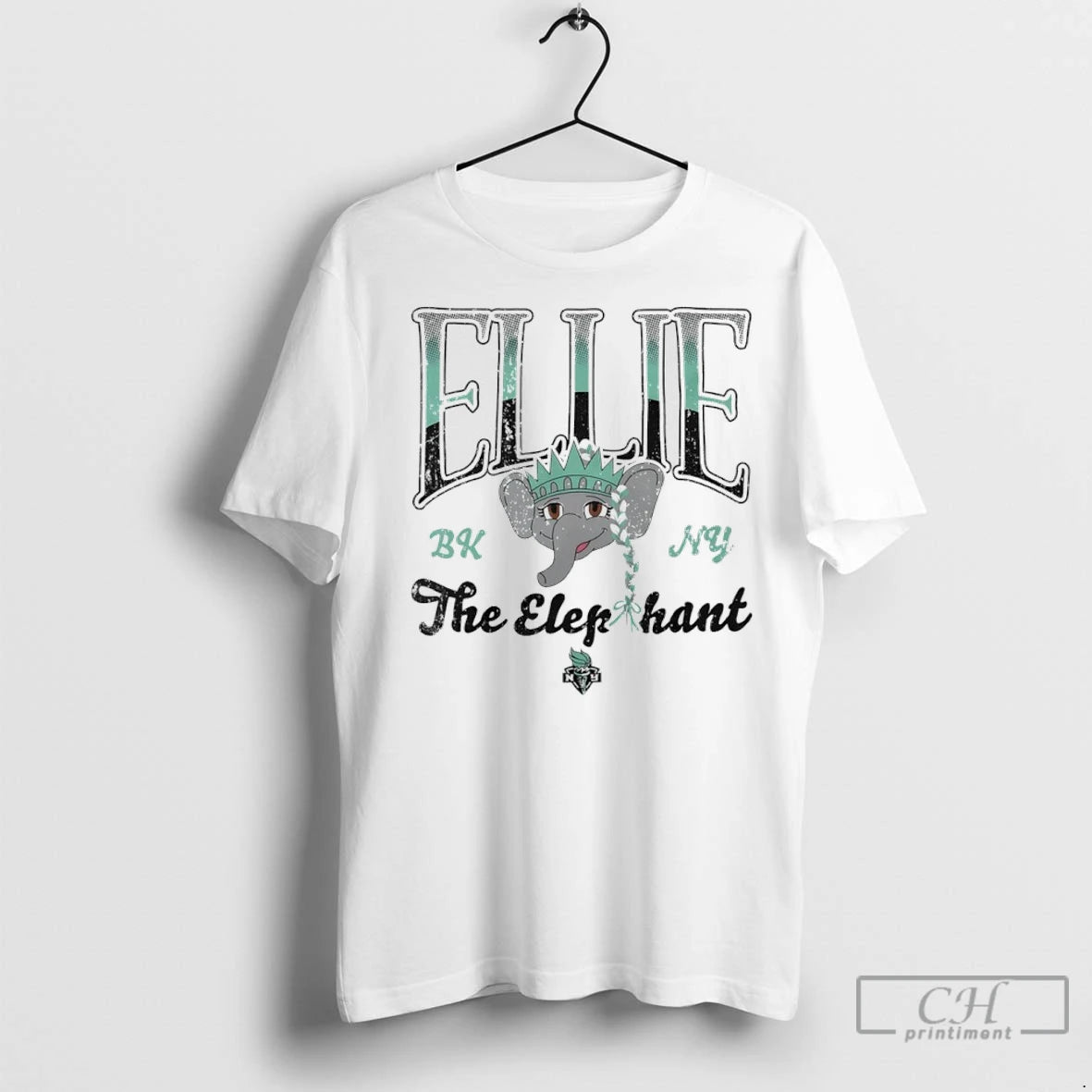 New York Liberty Ellie The Elep Hant New York Basketball T Shirts