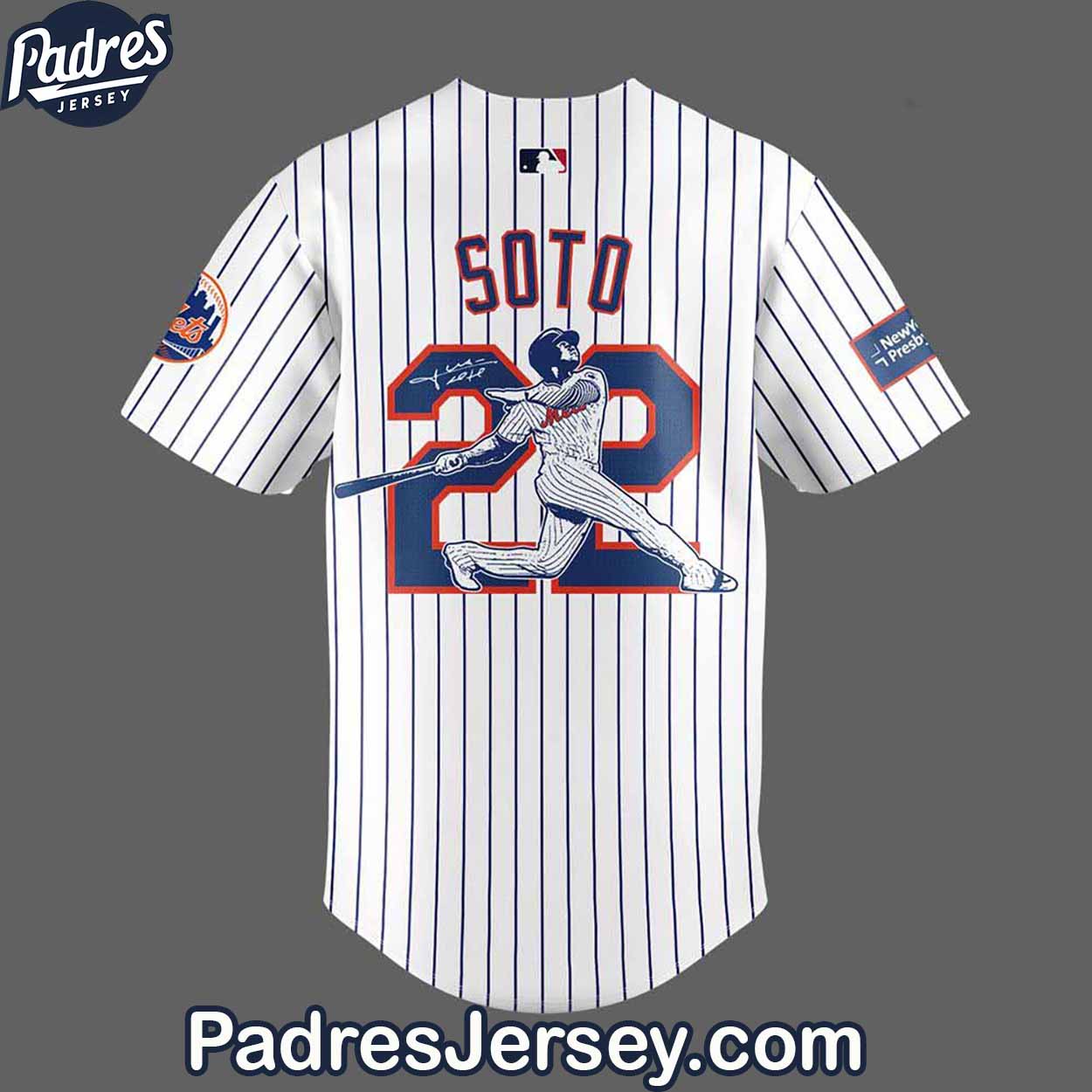New York Mets Juan Soto Baseball Jersey Outfit - Number 22 - Padres Jersey Oasis: Elevate Your Baseball Style... (Image 3)