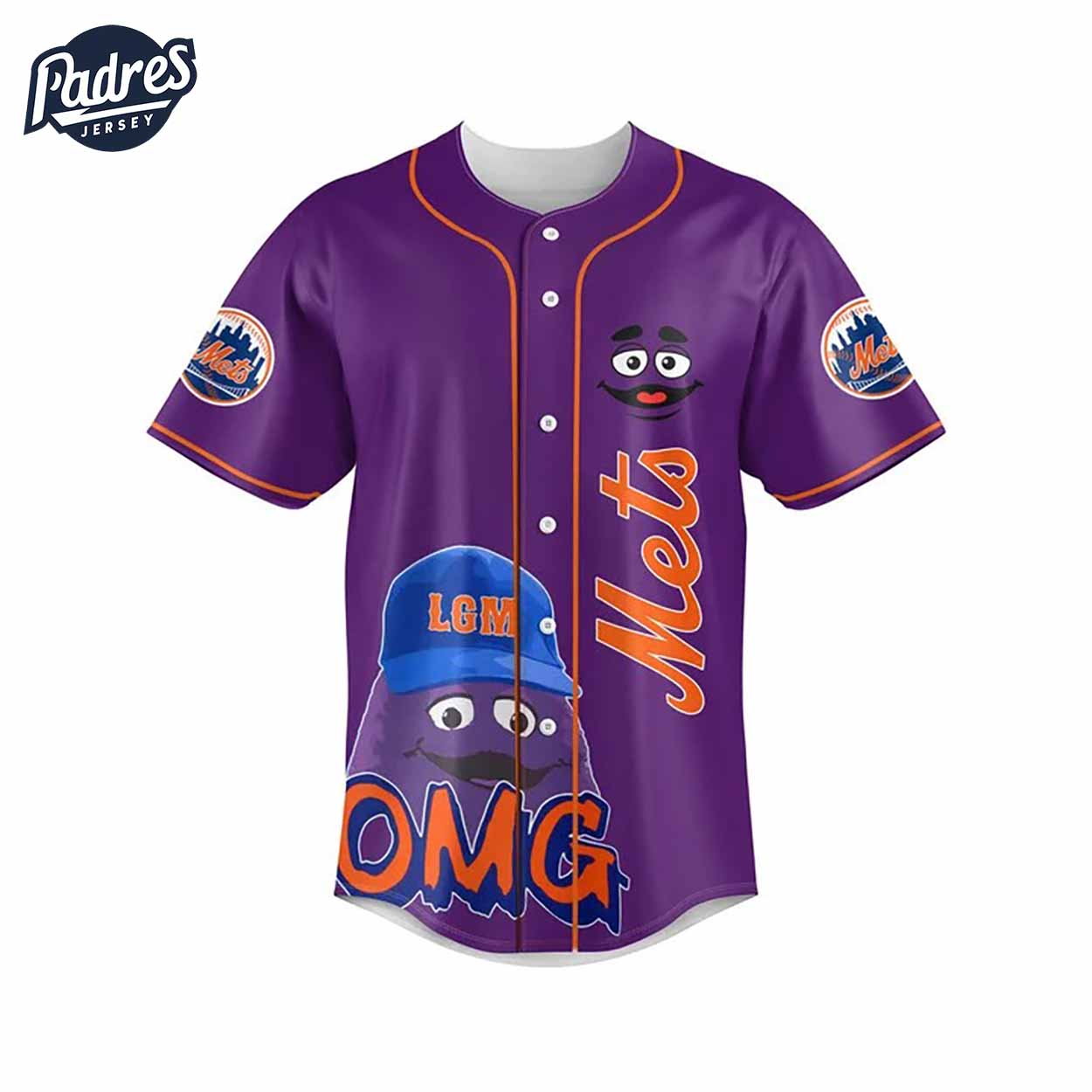 New York Mets LFGM Baseball Jersey - Padres Jersey Oasis: Elevate Your Baseball Style Game T-Shirts, Hoodie,... (Image 2)