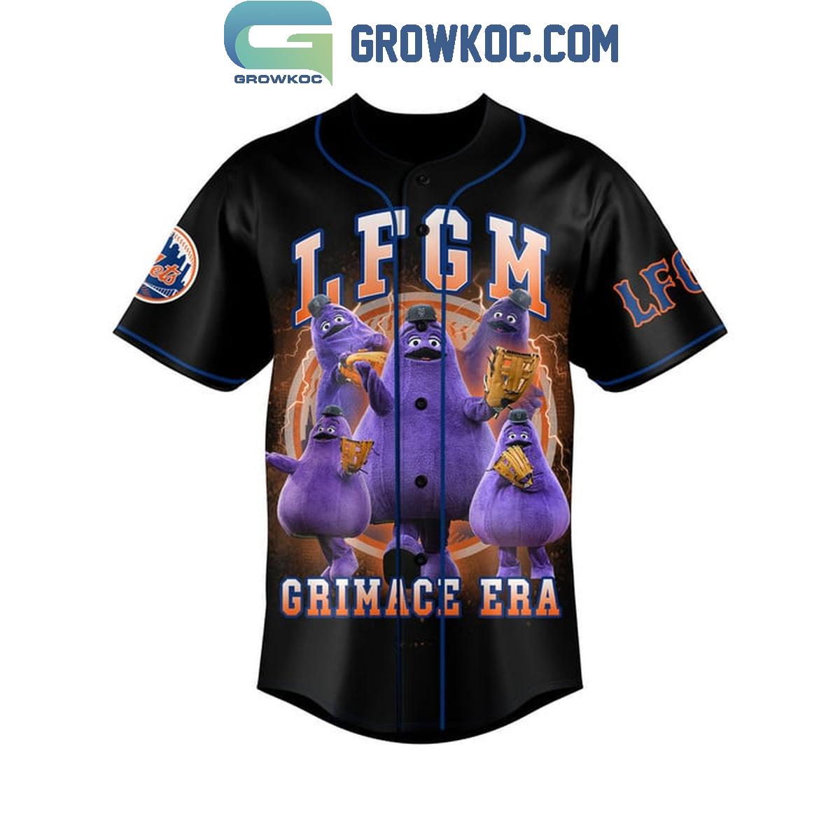 New York Mets LFGM Grimace Era Personalized Baseball Jersey