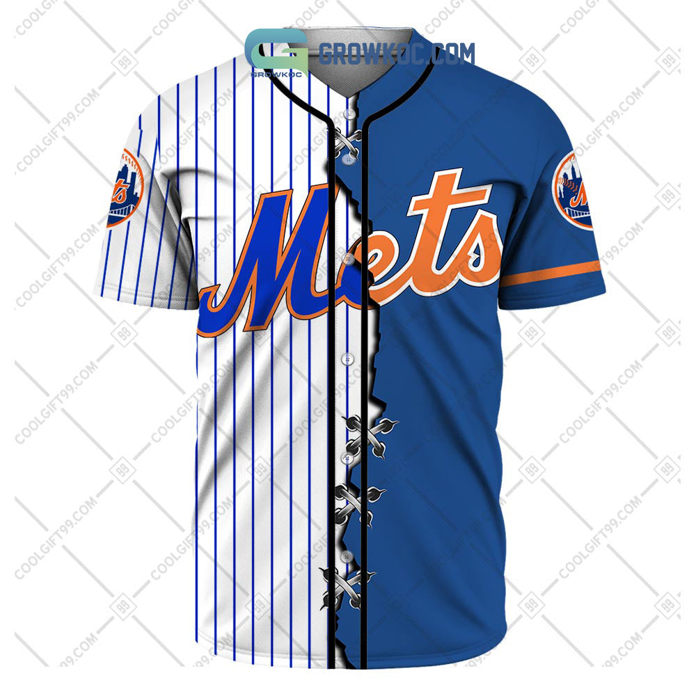 New York Mets MLB Personalized Mix Baseball Jersey