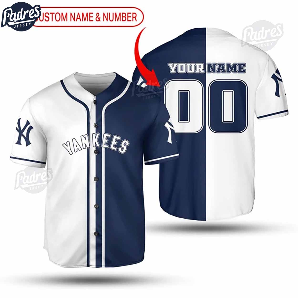 New York Yankees Custom Baseball Jersey Style - Padres Jersey Oasis: Elevate Your Baseball Style Game T-Shirts, Hoodie,...
