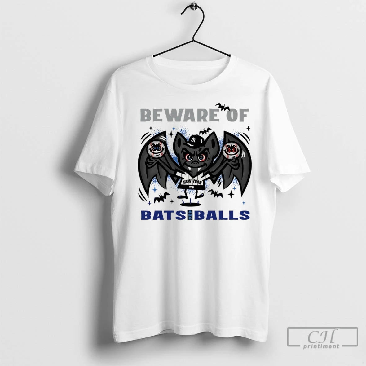 New York Yankees October Beware Of Bats And Balls T Shirts