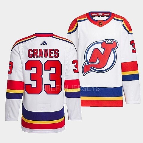 New Jersey Devils #33 ryan-graves-white-2022reverse-retro-2.0-authentic-primegreen-jersey