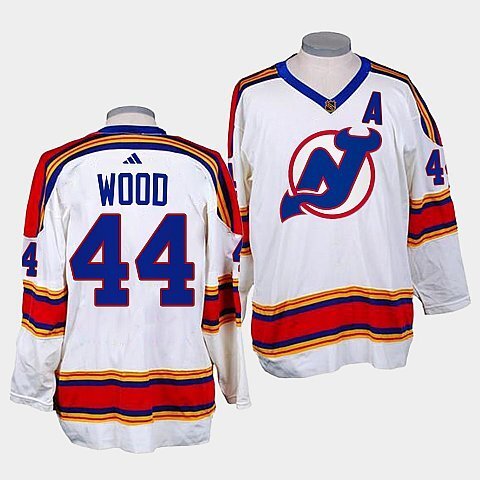 New Jersey Devils #44 miles-wood-white-reverse-retro-2.0-replica-jersey