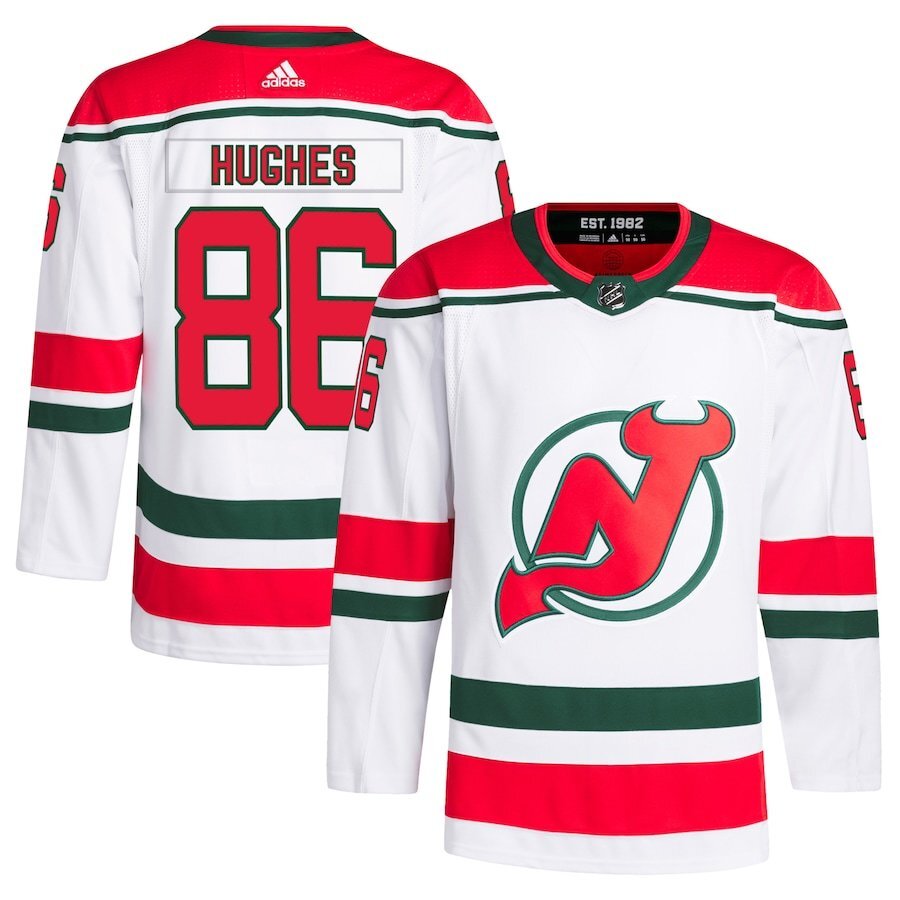 New Jersey Devils #86 Jack Hughes 2022 23 Heritage