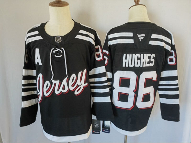 New Jersey Devils #86 Jack Hughes Style 1