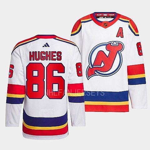 New Jersey Devils #86 jack-hughes-white-2022reverse-retro-2.0-authentic-primegreen-jersey