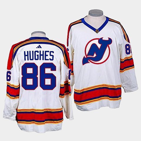 New Jersey Devils #86 jack-hughes-white-reverse-retro-2.0-replica-jersey