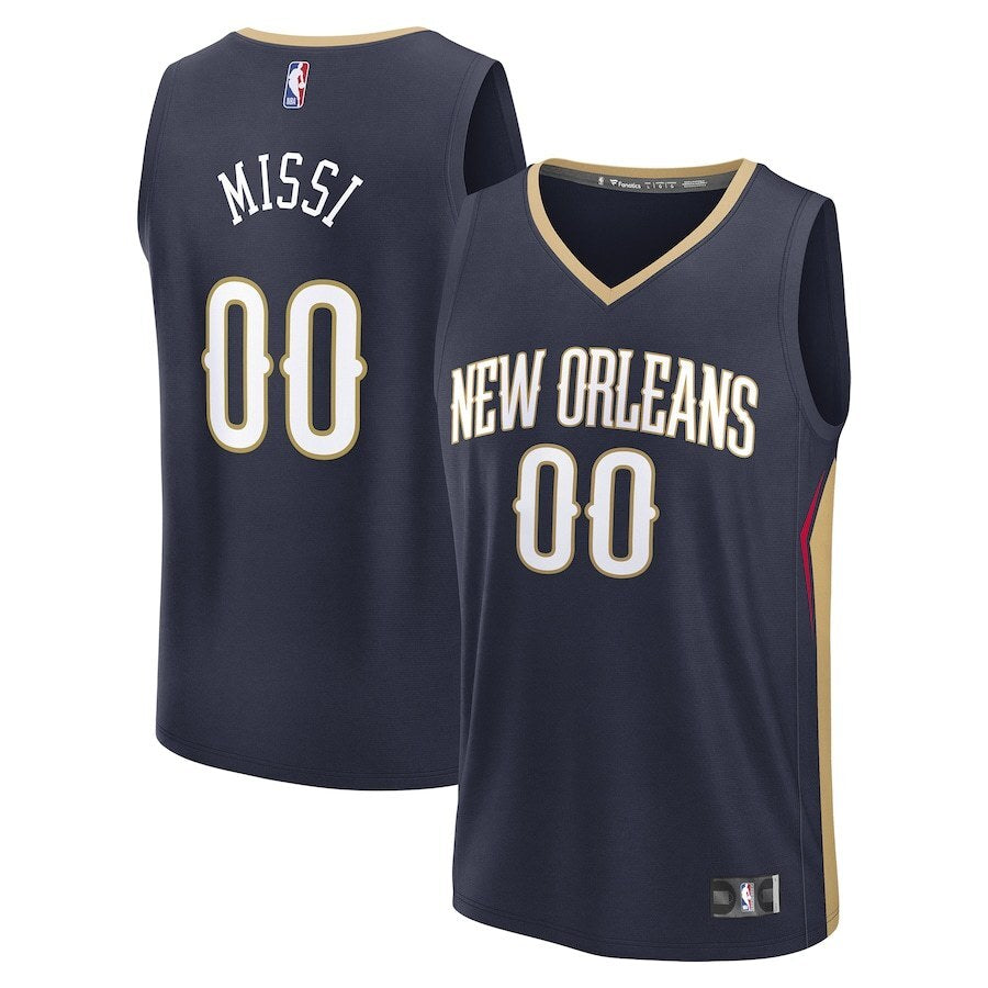 New Orleans Pelicans Yves Missi 2024 NBA Draft Fast Break Player Jersey - Icon Edition - Navy