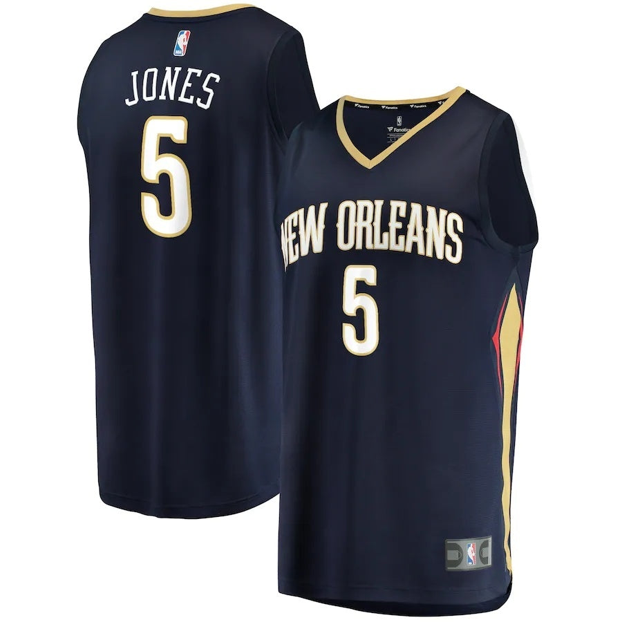 New Orleans Pelicans #5 Herbert Jones Fanatics Branded 202122 Fast Break Replica Jersey - Icon Edition - Navy