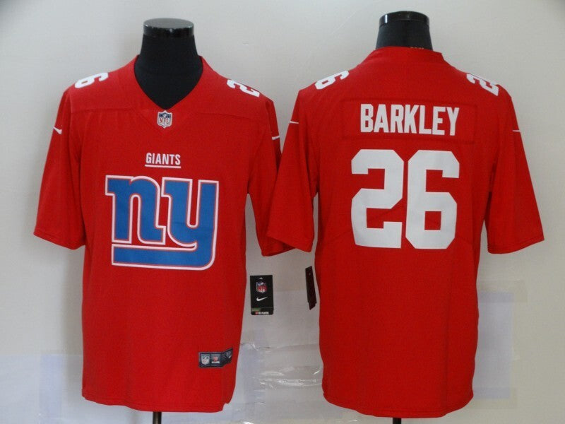 New York Giants #26 Saquon Barkley Big Logo Fashion 089