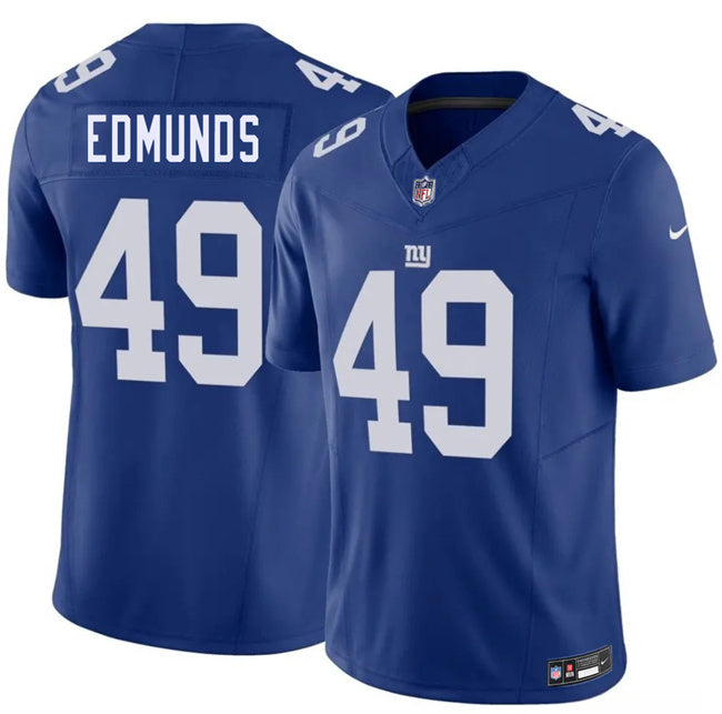 New York Giants #49 Tremaine Edmunds Blue 2026 F.U.S.E. Vapor Untouchable
