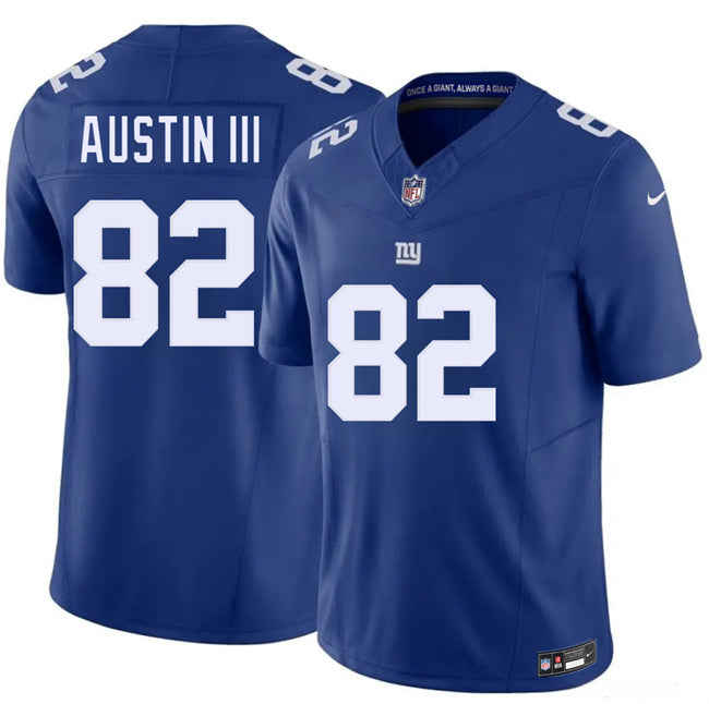 New York Giants #82 Calvin Austin III Blue 2026 F.U.S.E. Vapor Untouchable