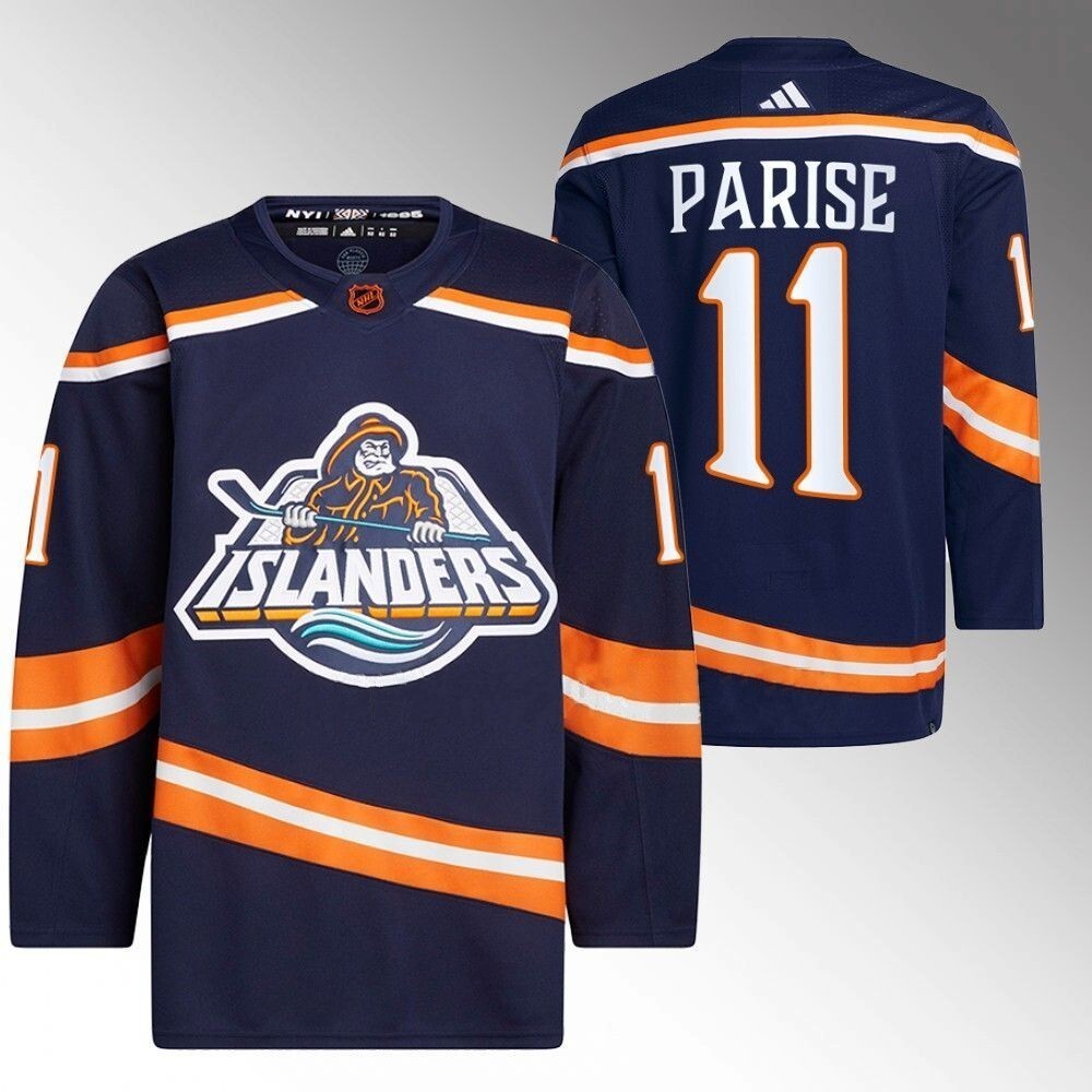 New York Islanders #11 Zach Parise navy 2022 reverse retro 2.0 primegreen authentic jersey