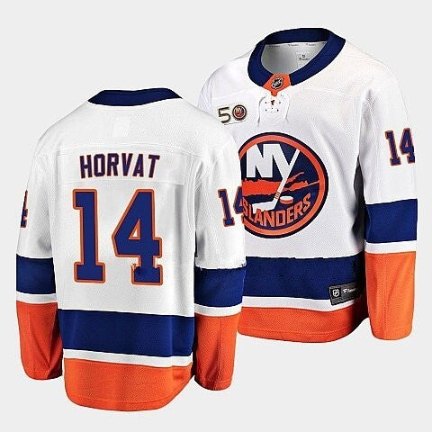 New York Islanders #14 Bo Horvat Away White Jersey Breakaway Player_conew1