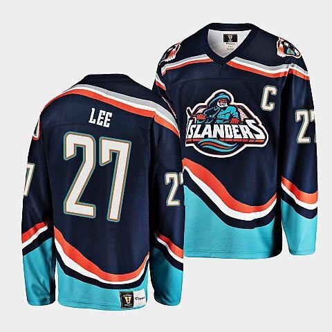 New York Islanders #27 anders-lee-navy-2022-23reverse-retro-2.0-replica-jersey