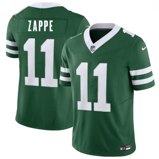 New York Jets #11 Bailey Zappe Green 2026 F.U.S.E. Vapor Untouchable Limited