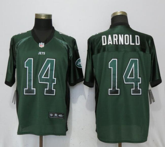 New York Jets #14 Sam Darnold Drift Fashion Green Elite Jerseys