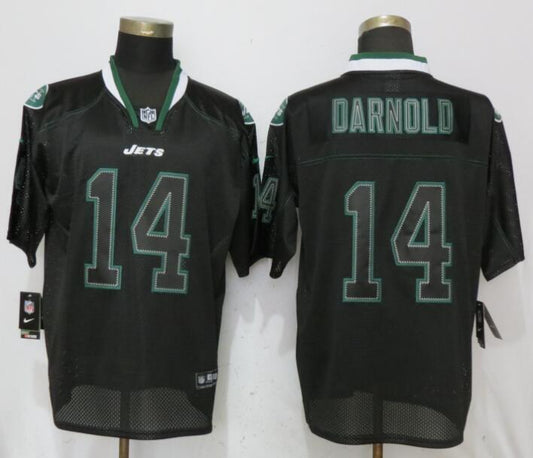 New York Jets #14 Sam Darnold Lights Out Black Elite Jerseys