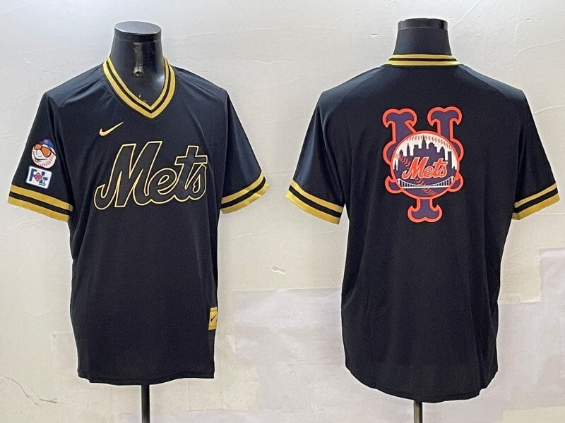 New York Mets Mets Black Gold Adult Style 2