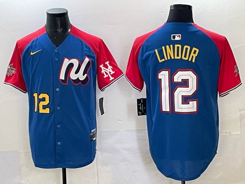 New York Mets #12 Francisco Lindor Mets 25 All-Star Style 1