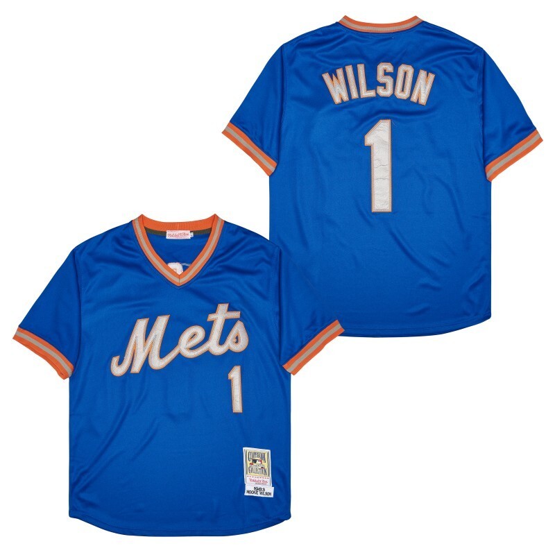 New York Mets #1 MOOKIE WILSON Style 9