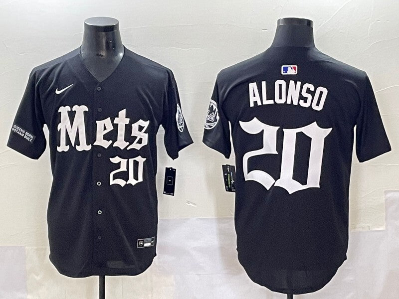 New York Mets #20 Pete Alonso Mets 5 Collaboration Style 1