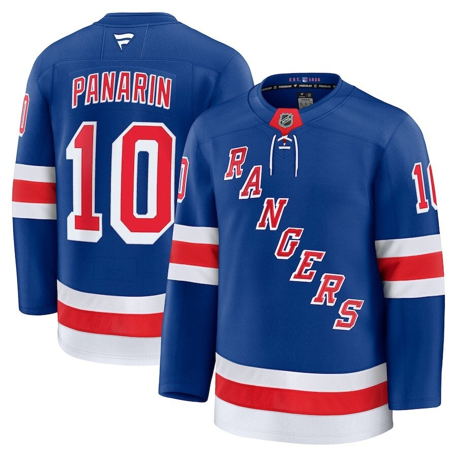 New York Rangers #10 Artemi Panarin Home Premium Jersey - Blue