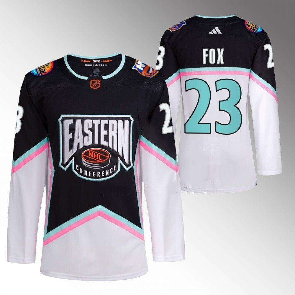 New York Rangers #23 Adam Fox 2023 NHL All-Star Eastern Conference Black Jersey_conew1