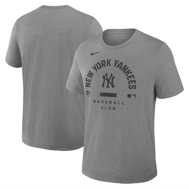 New York Yankees Grey Collection Early Work Tri-Blend Dri-FIT T-Shirt