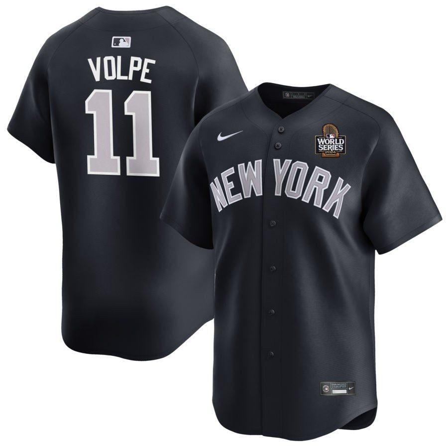 New York Yankees #11 Anthony Volpe 2024 World Series Alternate – Navy