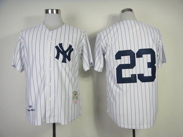 New York Yankees #23 Don Mattingly Yankees 23 White 1961 Retro