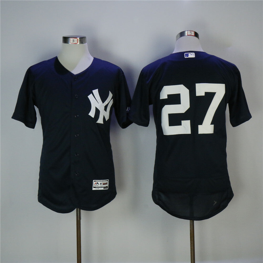 New York Yankees #27 Giancarlo Stanton Yankees 27 Blue Elite _ Copy