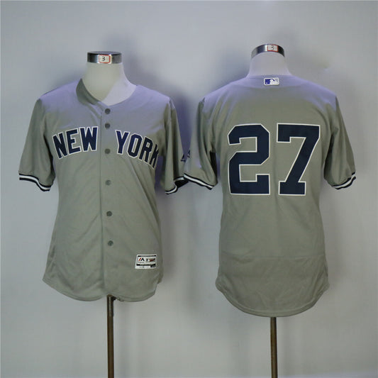 New York Yankees #27 Giancarlo Stanton Yankees 27 Gray Elite _ Copy
