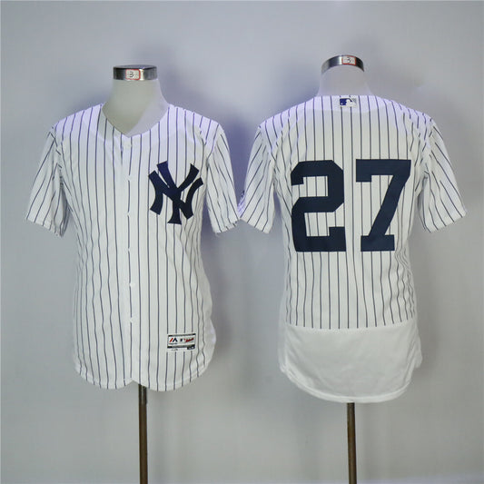 New York Yankees #27 Giancarlo Stanton Yankees 27 White Elite _ Copy