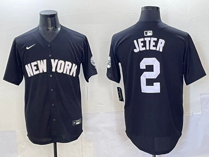 New York Yankees #2 Derek Jeter Yankees Special Edition Inverted Adult Style 2