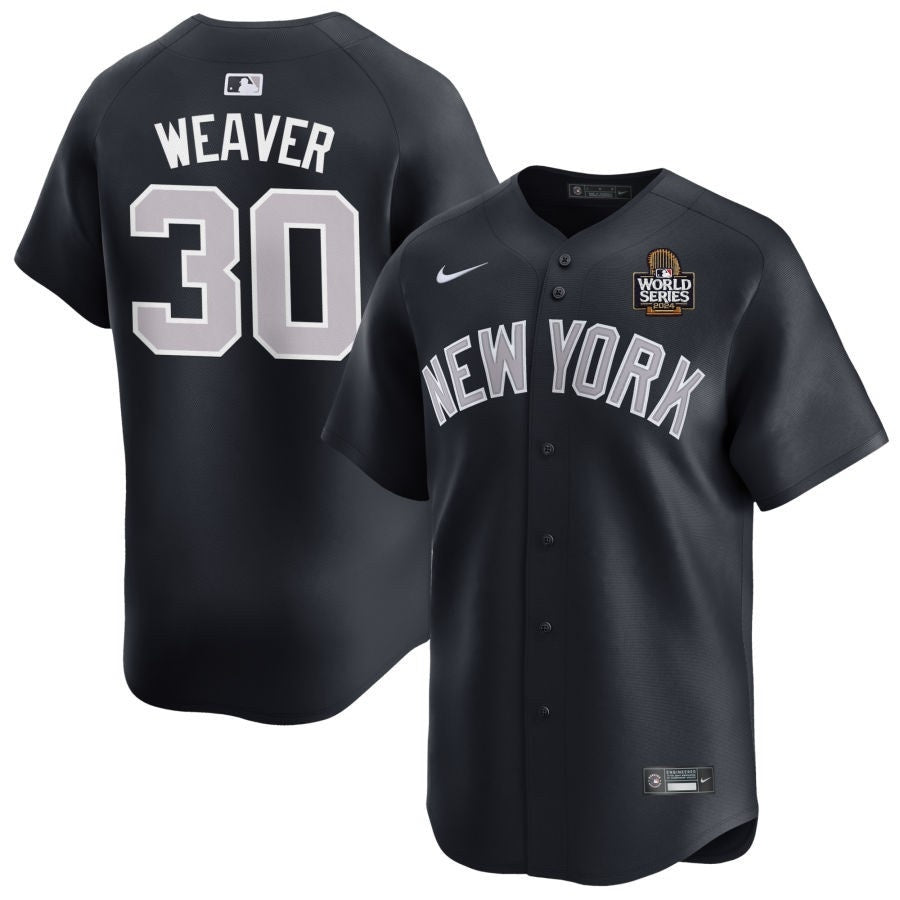 New York Yankees #30 Luke Weaver 2024 World Series Alternate – Navy