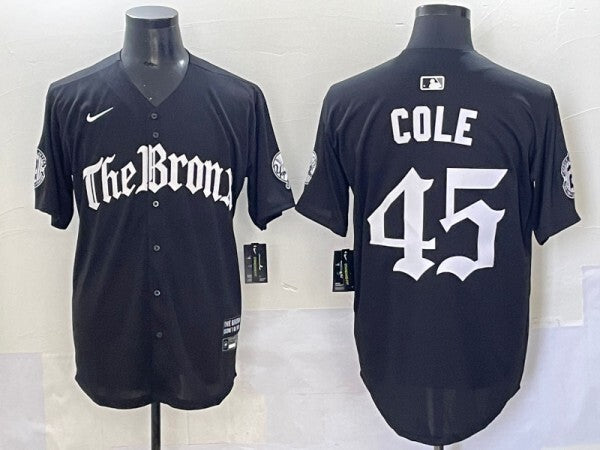 New York Yankees #45 Gerrit Cole Yankees 5 Collaboration Style 2