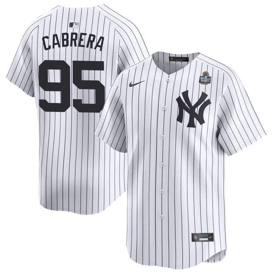 New York Yankees #95 Oswaldo Cabrera 2024 World Series Home
