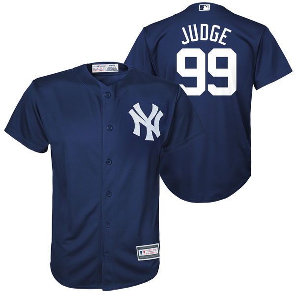 New York Yankees #99 Aaron Judge Yankees 99 Blue Youth Edition