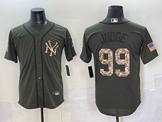 New York Yankees #99 Aaron Judge Yankees Green Adult